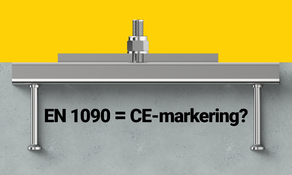 De EN 1090-1 als basis voor CE-markering van ankerrails: mag dat? 1 EN 1090 CE