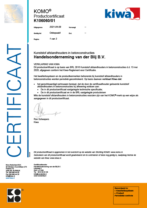 KOMO Productcertificaat K106060 01 1